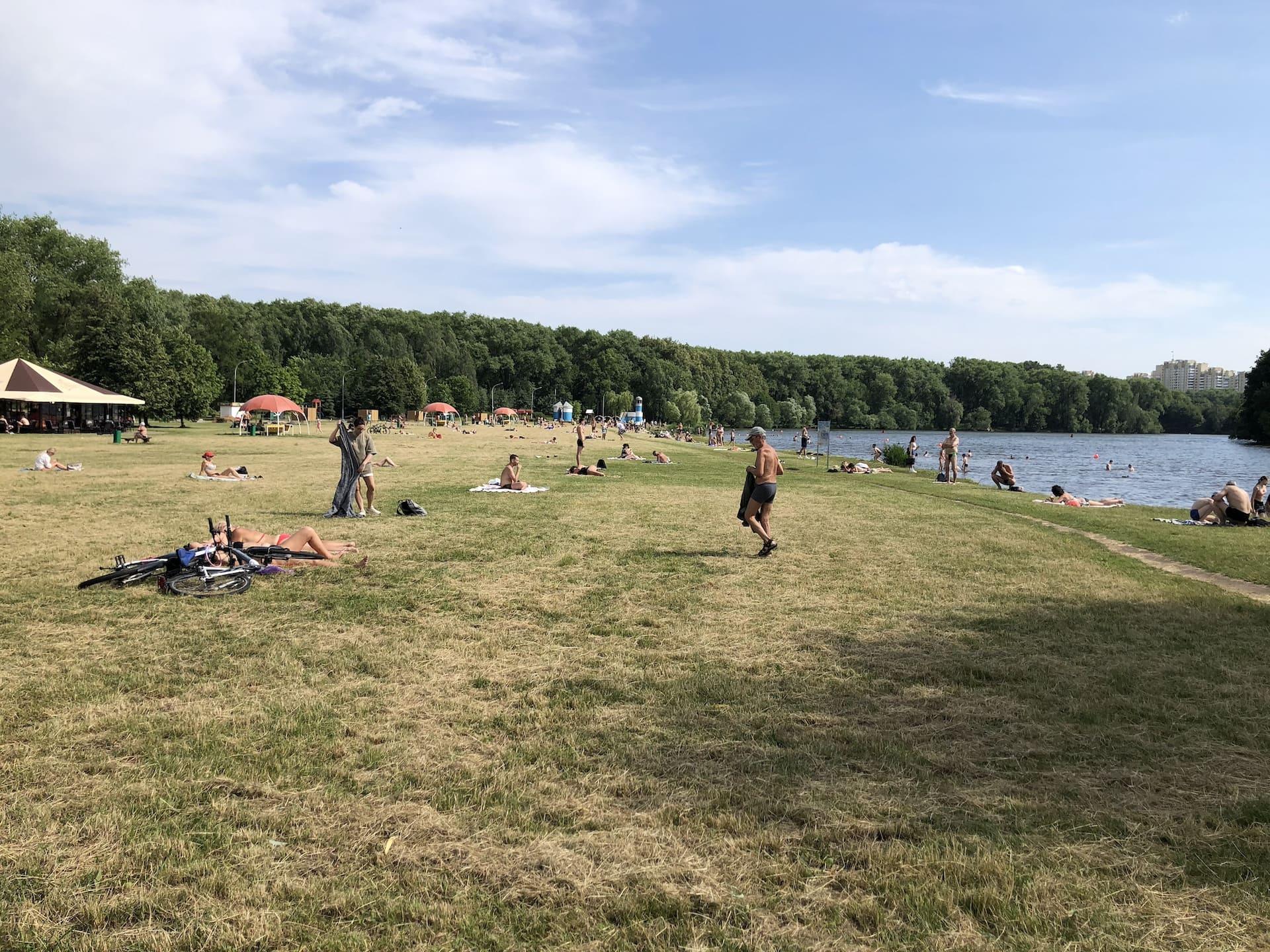 Beach at Komsomolskoye Lake 1