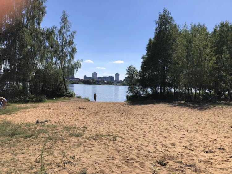 Forest Beach at the Drozdy Reservoir