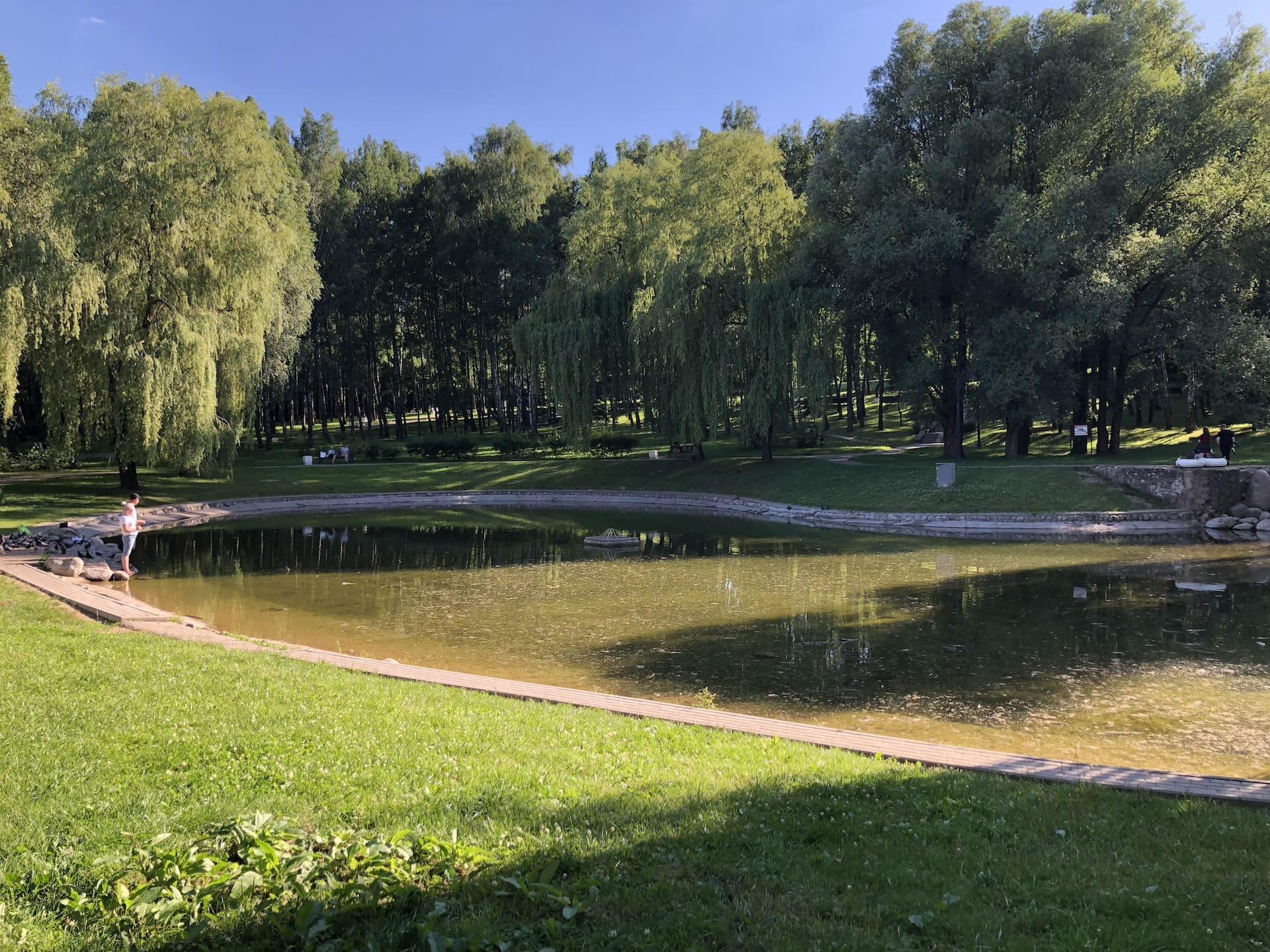 Lake in the Park of the 60th Anniversary of the Great October 2