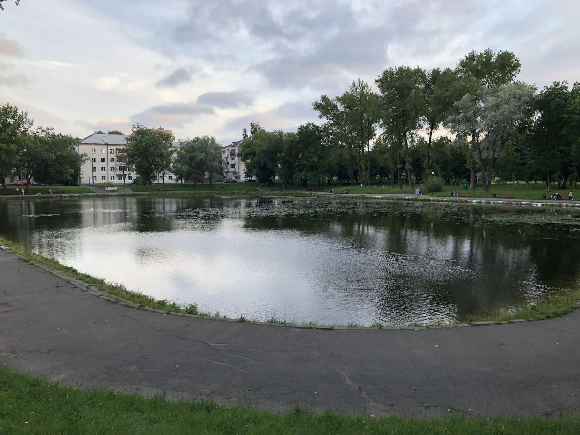 Lake in Malomedvezhinsky Square 1