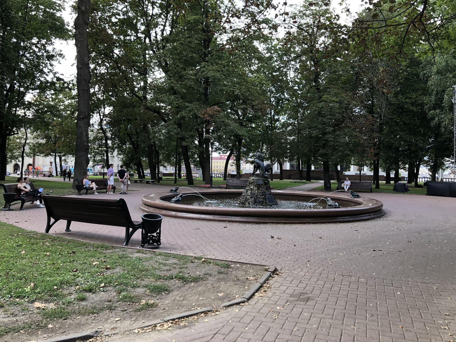 Fountain "Boy with a Swan" 1