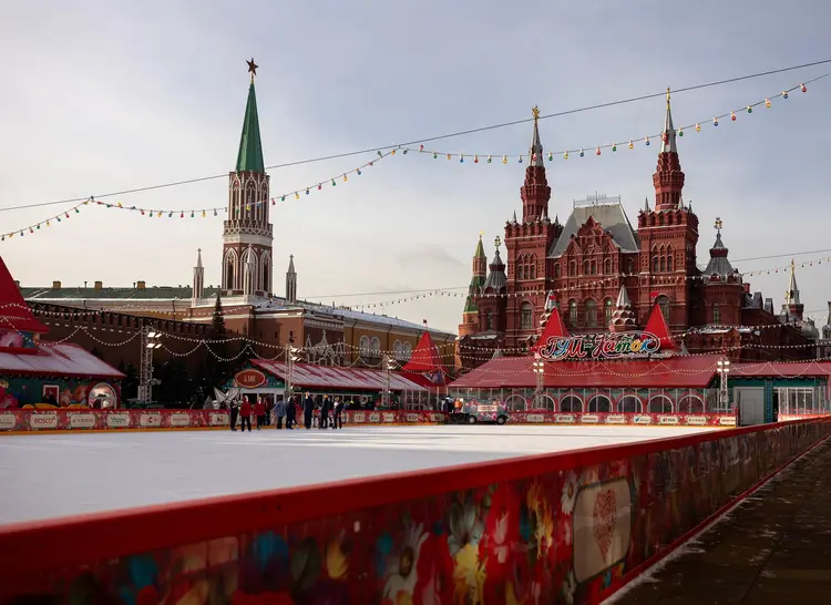 GUM Ice Rink on Red Square: 20th Anniversary Dymkovo Toy Season